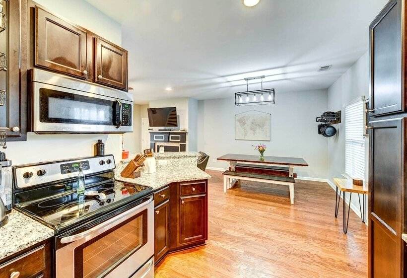 Modern Savannah Home: Backyard W/ Gas Grill