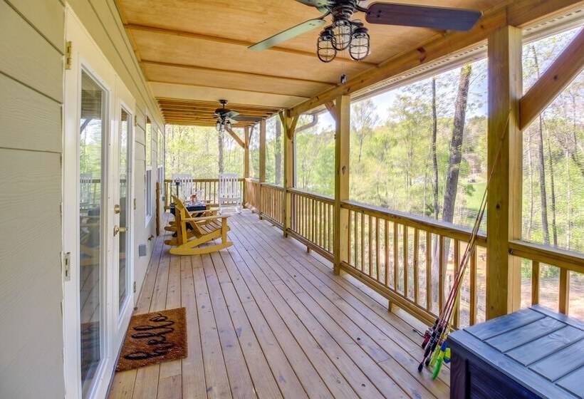Peaceful Ellijay Home W/ Deck   Hike & Fish!