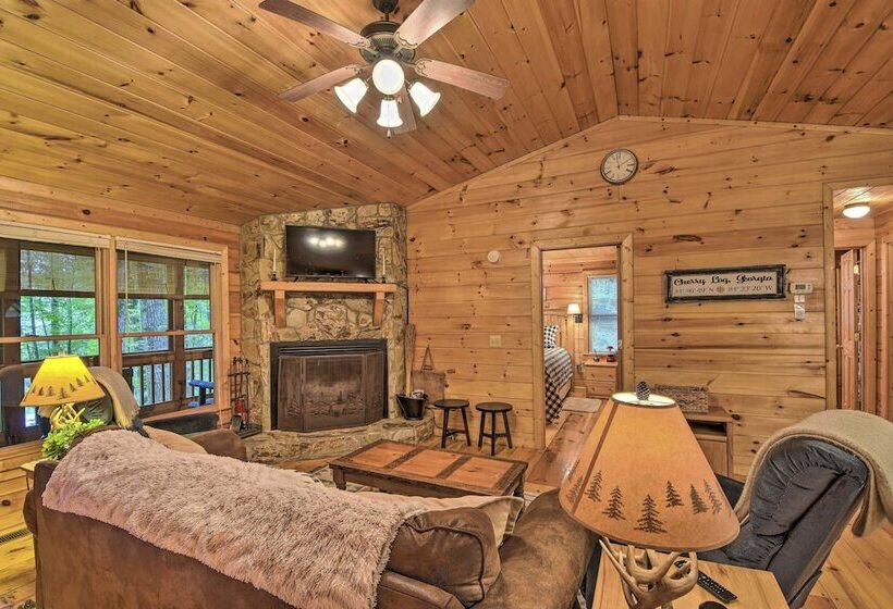 Pinot & Pine  Chic Log Cabin ~ 5 Mi To Blue Ridge