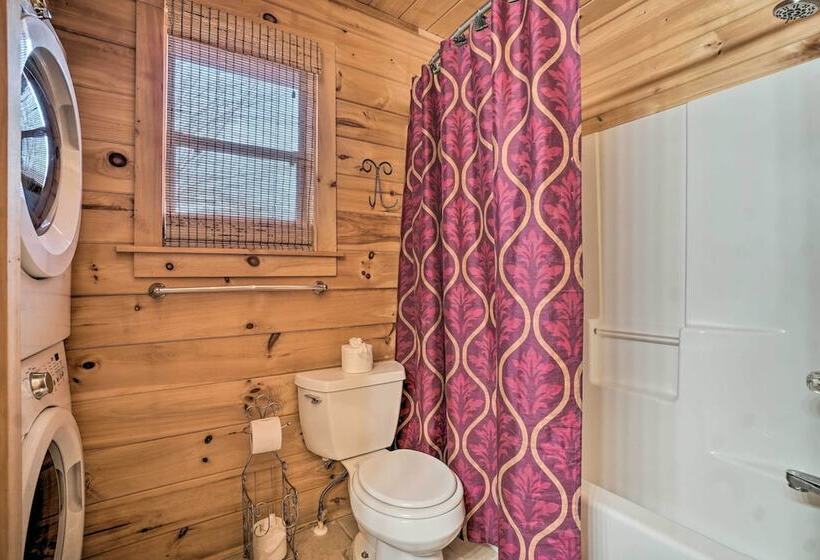Riverfront Cabin W/ Hot Tub & Mountain Views!
