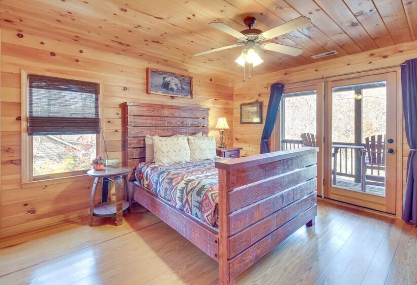 Riverfront Cabin W/ Wraparound Decks & Fire Pit!
