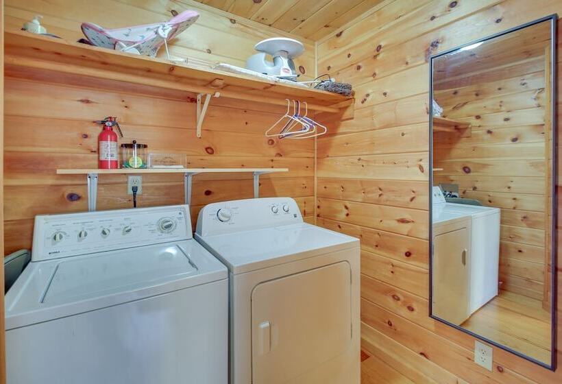 Riverfront Cabin W/ Wraparound Decks & Fire Pit!