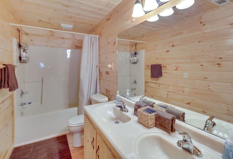 Riverfront Cabin W/ Wraparound Decks & Fire Pit!