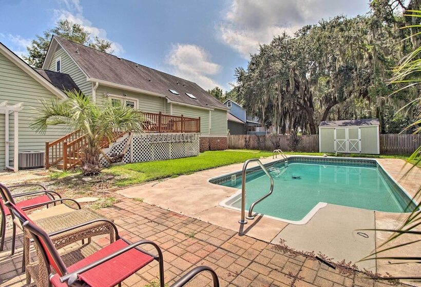 Savannah Family Home W/ Private Pool & Yard!