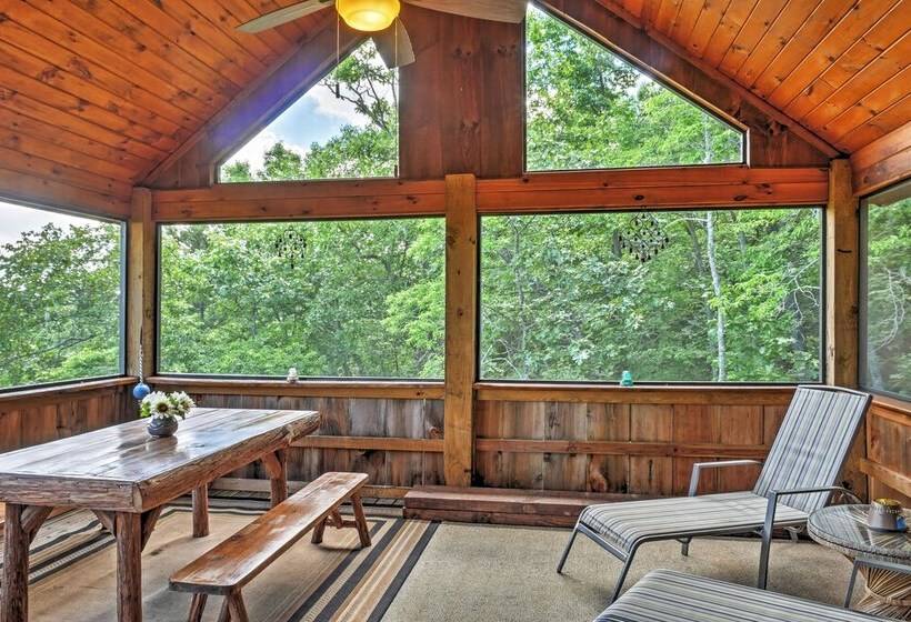 Secluded Morganton Cabin W/ Wooded Views & Hot Tub