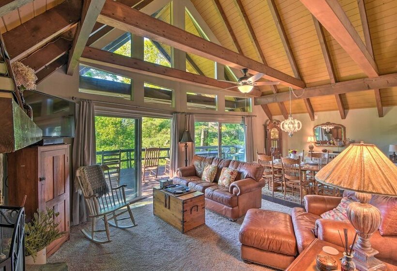 Sky Valley Home W/ Stunning Views   1 Mi To Resort