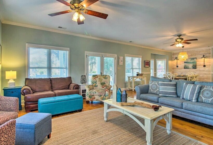 Spacious Tybee Island Retreat W/ Private Pool