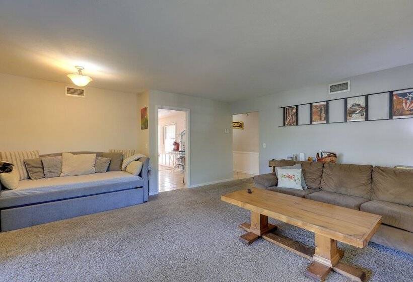 The Ranger House  Columbus Home: Fenced Backyard