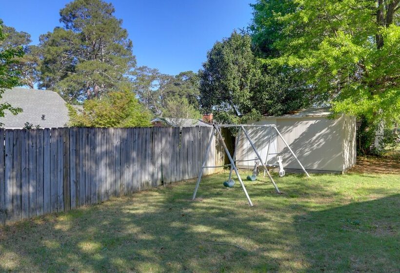 The Ranger House  Columbus Home: Fenced Backyard