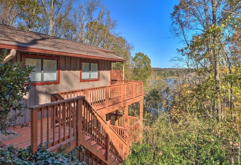 Upscale Lakefront Retreat W/ Dock And 2 Decks!