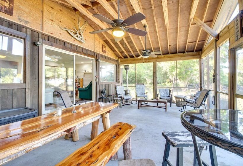 Waterfront Baisden S Bluff Home W/ Dock & Views!