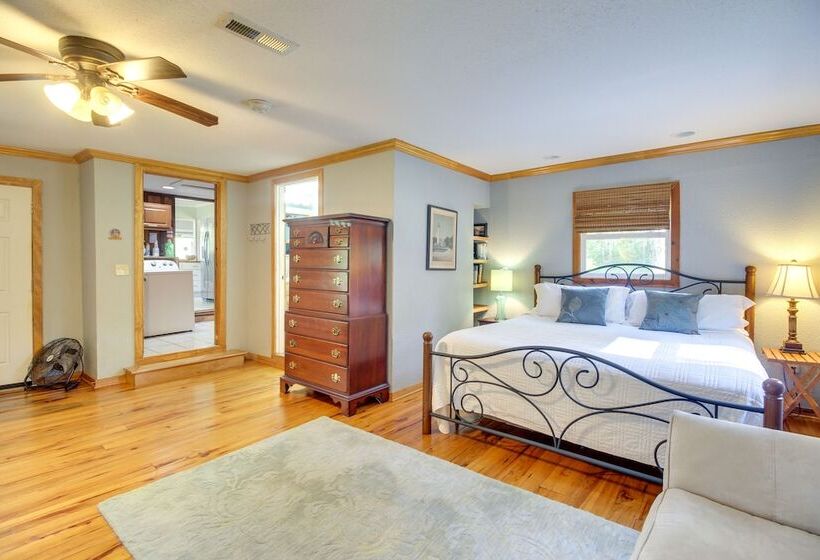 Waterfront Baisden S Bluff Home W/ Dock & Views!