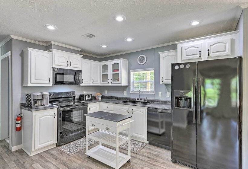 Waterfront Lake Sinclair Home: Dock + Grill!