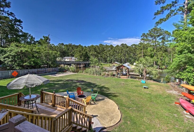 Waterfront Midway Home W/sunroom & Large Yard