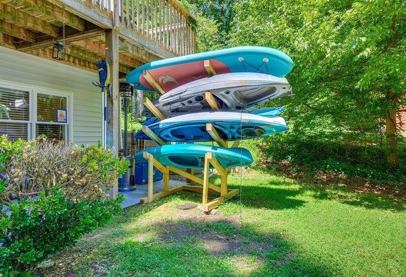 Waterfront Sparta Home W/ Game Room & Fire Pit!