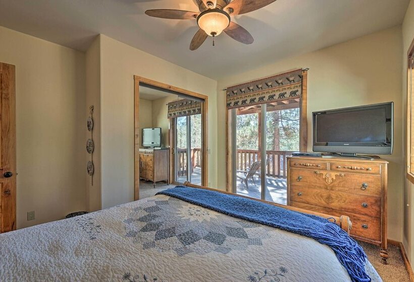 4 Mi To Snow Summit: Cabin W/ Mtn Views & Decks