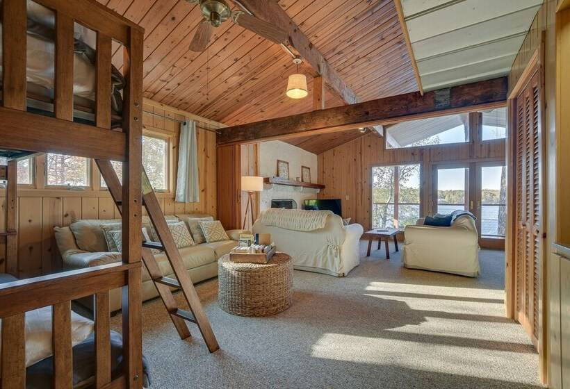 Cozy Lakefront Cabin In Semora W/ Large Dock!