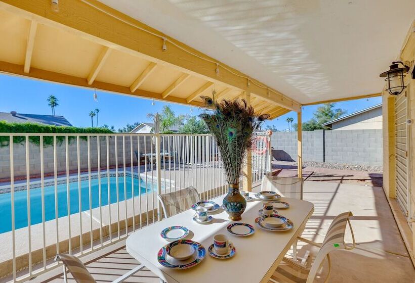 Glendale Oasis W/ Private Pool, Patio & Fireplace!