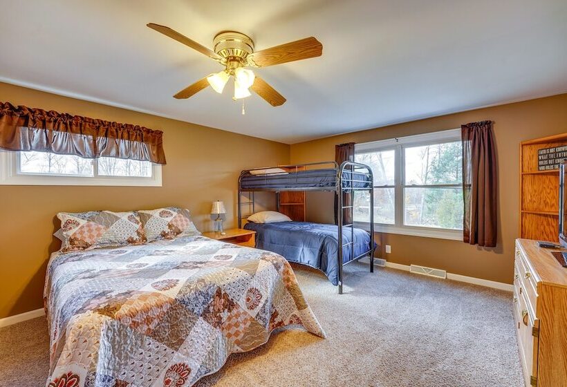 Lake White Cloud Home With Fire Pit!