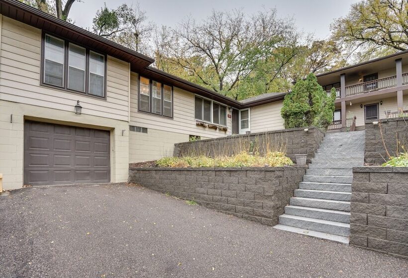 Pet Friendly St Paul Home: Fireplace & Office Area