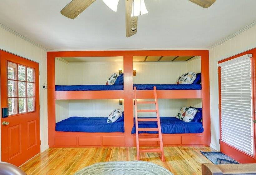 Cozy Oden Oasis W/ On Site Fishing Creek & Deck!