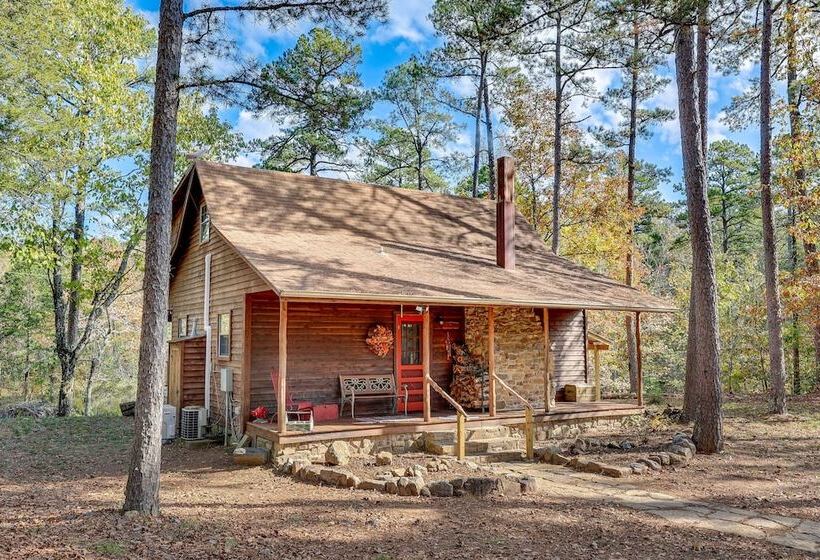 Cozy Oden Oasis W/ On Site Fishing Creek & Deck!