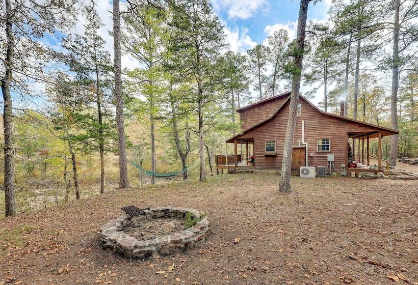 Cozy Oden Oasis W/ On Site Fishing Creek & Deck!