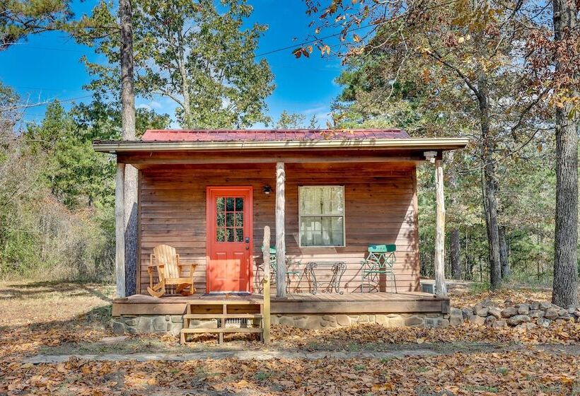 Cozy Oden Oasis W/ On Site Fishing Creek & Deck!