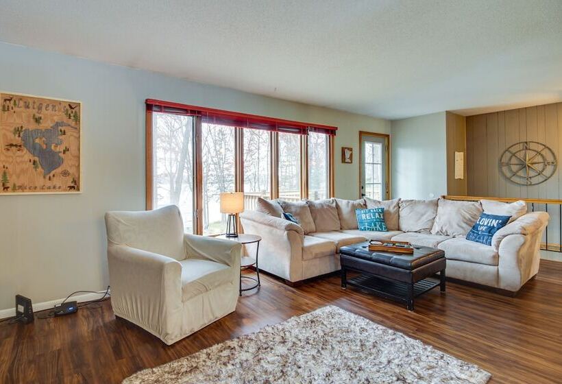 Brainerd Cabin: Waterfront Fire Pit + Lake Access!