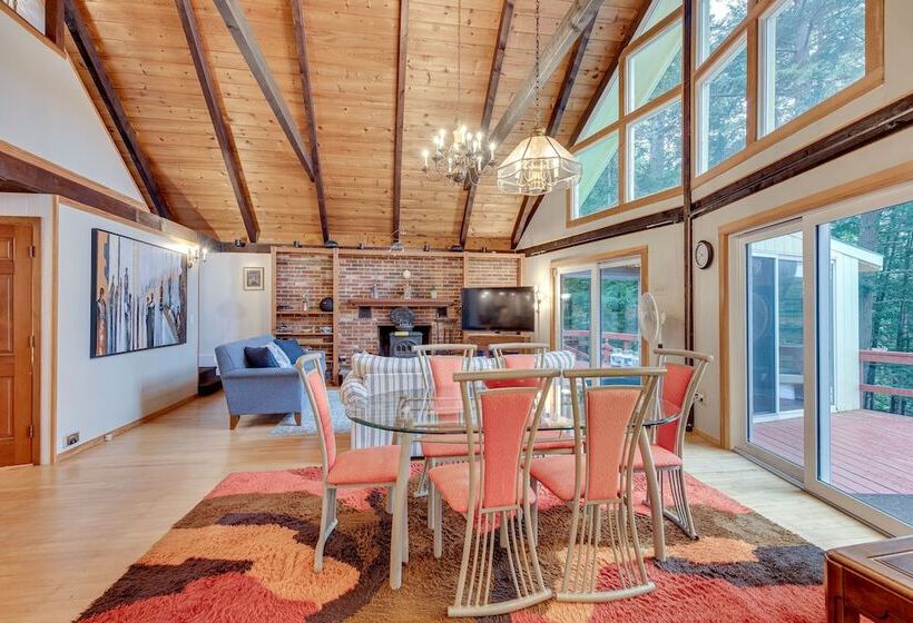 Waterfront Lake Arrowhead Cabin W/ Dock & Fire Pit