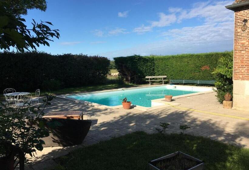 펜션 Chambres Hôtes Avec Piscine