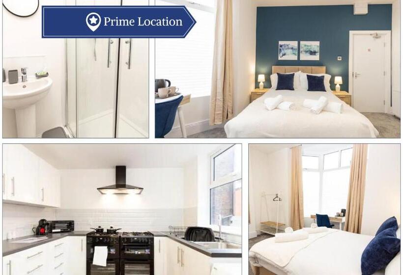 펜션 Cosy And Chic Ensuites In Oldham Sociable House