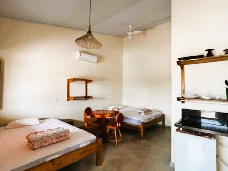 פנסיון Conforto E Sossego: Chalés à Minutos Da Praia