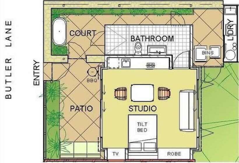 Buhwi Bira Byron Bay Studio   Central