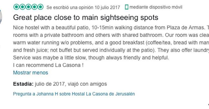 Hostel Casona de Jerusalen