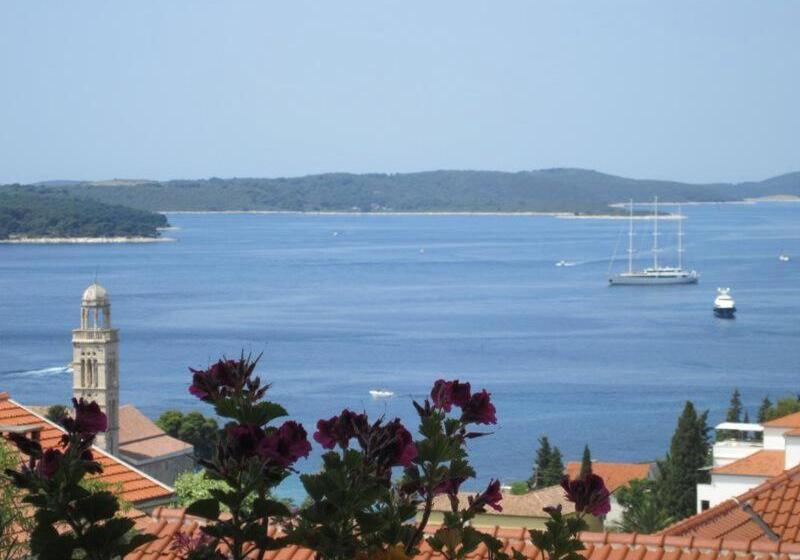 호텔 Room In Hvar Town With Sea View, Terrace, Air Conditioning, Wi Fi