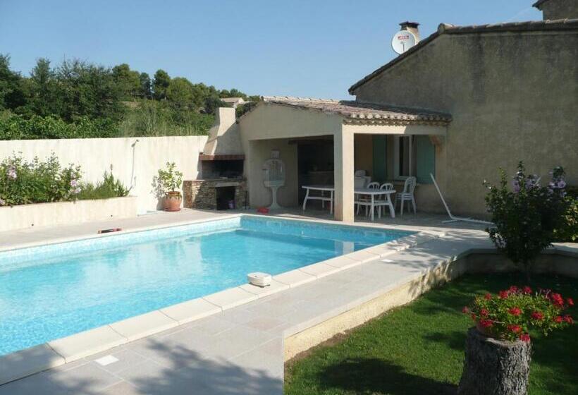 مبيت وإفطار Chambres D Hôtes Climatisées Avec Cuisine D été Villa Gour Du Peyrol