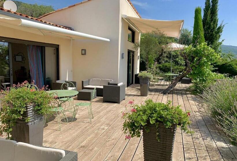 مبيت وإفطار Maison D'hôtes Bleu Azur