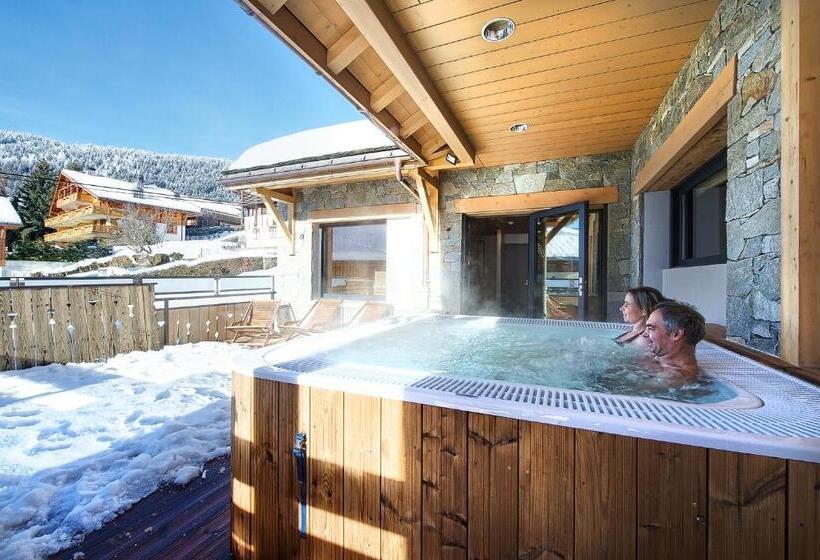 בית מלון כפרי Hôtel Chalet Les Ecureuils Restaurant, Sauna & Spa Garage