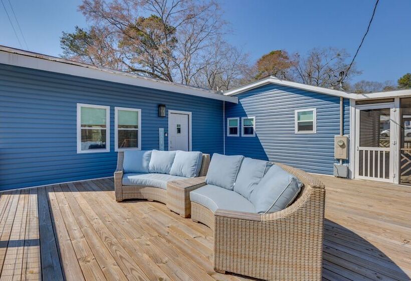 Bright Shelby Cottage W/ Deck & Creek Views!