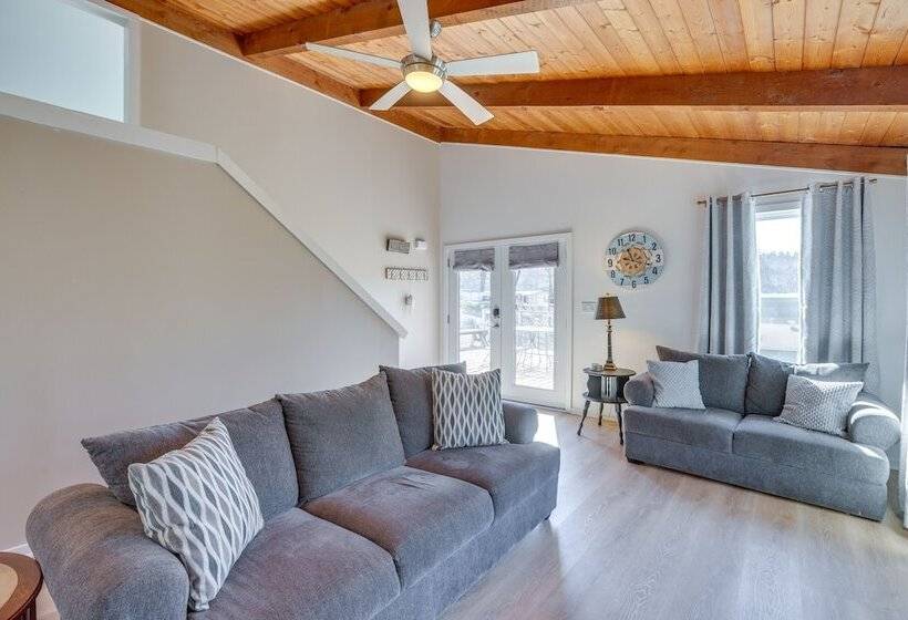 Waterfront Shelby Home W/ Fireplace & Scenic Decks