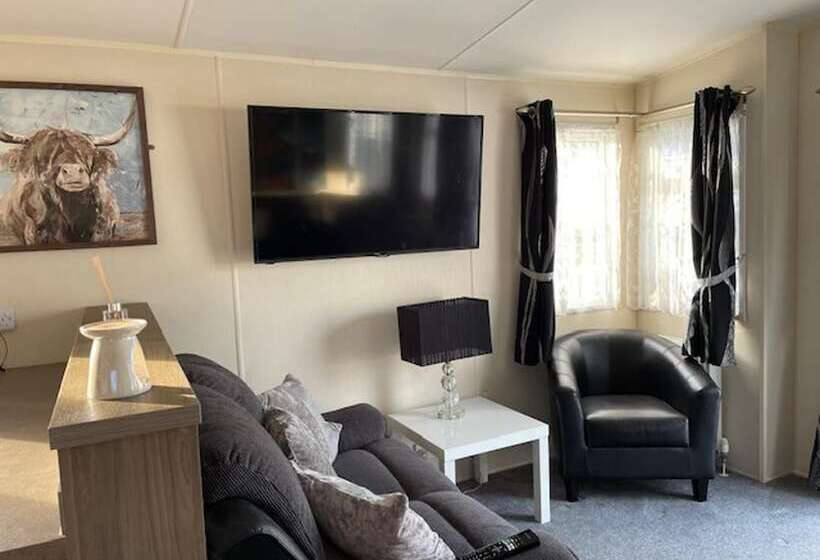 호텔 Premium 2 Bed Caravan Sleeps 6 With Huge Decking