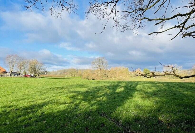 Log Burner And Beamed Ceilings King Size Bed