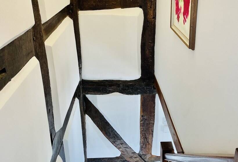 Log Burner And Beamed Ceilings King Size Bed