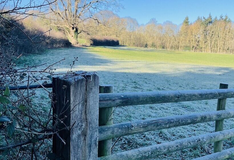 Log Burner And Beamed Ceilings King Size Bed
