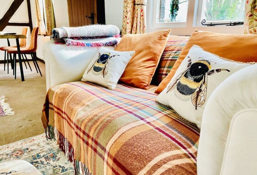 Log Burner And Beamed Ceilings King Size Bed