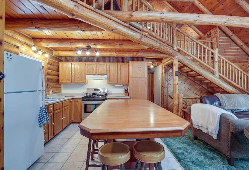 Rhinelander Waterfront Cabin W/ Deck & Fire Pit!