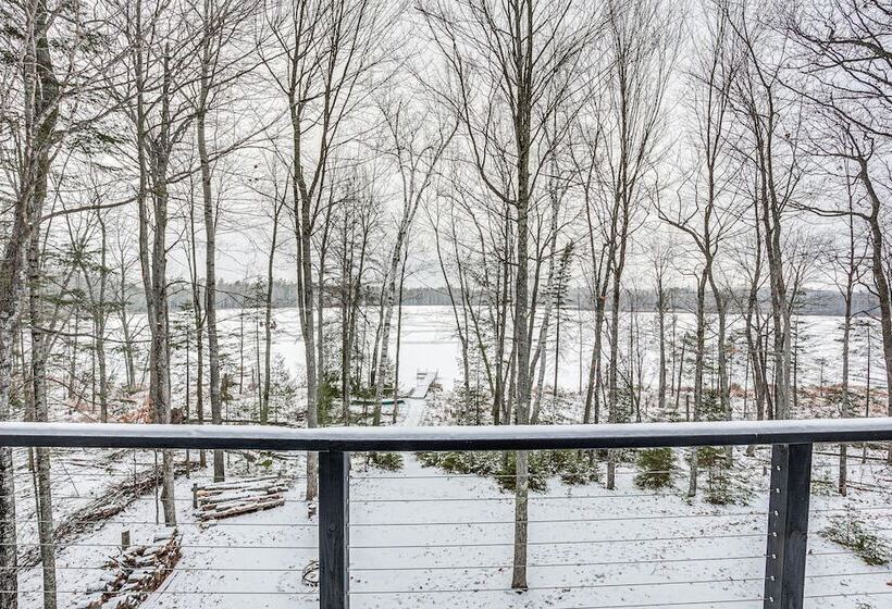 Rhinelander Waterfront Cabin W/ Deck & Fire Pit!