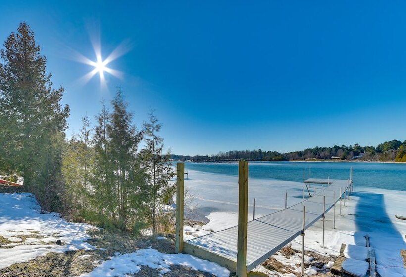 Riverfront Cheboygan Home W/ Deck & Boat Dock!