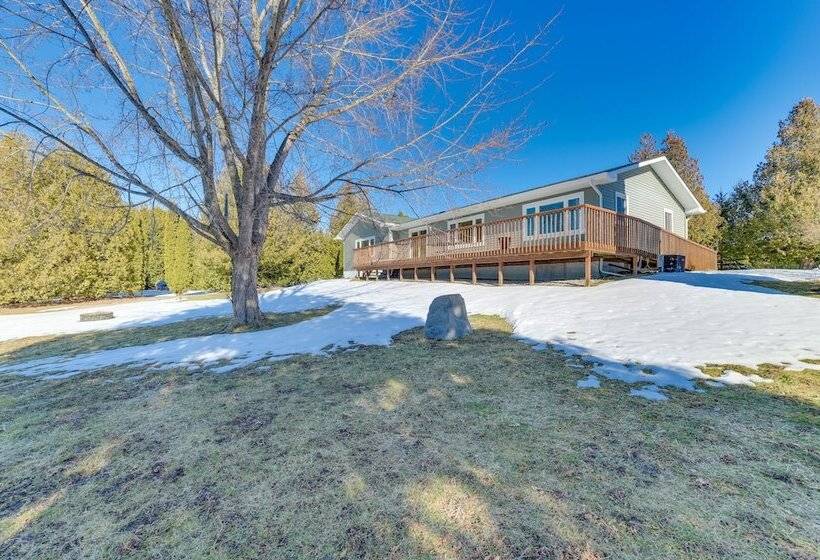 Riverfront Cheboygan Home W/ Deck & Boat Dock!